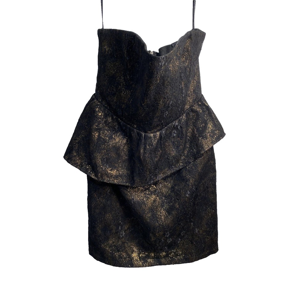 NEW MM couture by miss me womens strapless party dress size medium black lace